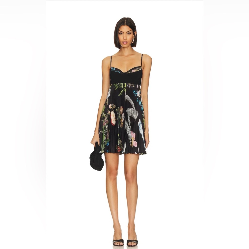 NWT MONSE Pleated Babydoll Dress - Size 2 - MSRP $1,090